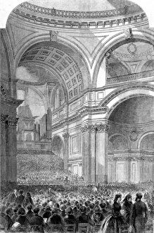 Images Dated 11th January 2005: Performance of The Messiah in St. Pauls Cathedral, 1861
