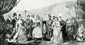 Revue Collection: Performers in a production at Compiegne Palace
