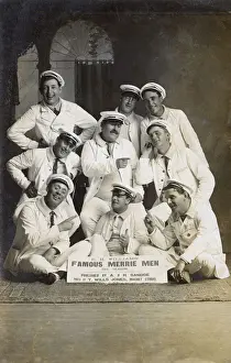 Rhyl Prints: Performing troupe, Famous Merrie Men of Rhyl