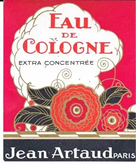 Images Dated 23rd October 2015: Perfume label, Eau de Cologne extra concentree