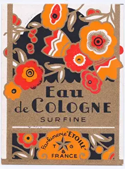 Perfume label, Eau de Cologne Surfine
