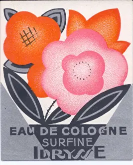 Perfume label, Eau de Cologne Surfine, Idrysse