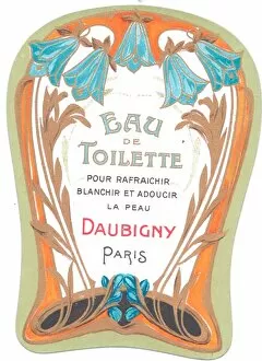 Images Dated 23rd October 2015: Perfume label, Eau de Toilette, Paris