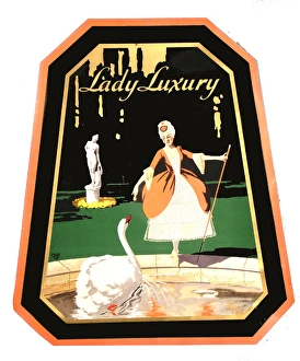 Images Dated 3rd October 2013: Perfume label, Lady Luxury by Lynas