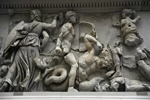 Images Dated 16th January 2012: Pergamon Altar. Hecate fighting against the giant Klytios ne