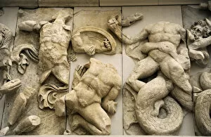 Images Dated 16th January 2012: Pergamon Altar. Probably the twins Castor and Pollux