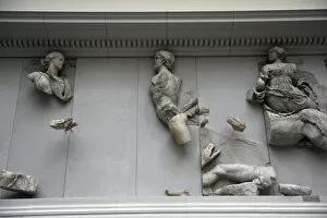 Images Dated 16th January 2012: Pergamon Altar. Theia, giant fallen and Selene
