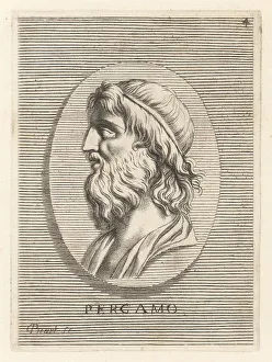 Etienne Picart Prints: Pergamus, mythical founder of the city of Pergamum
