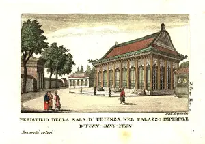 Courtroom Prints: Peristyle of a courtroom in the Imperial Palace