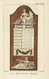 Month Prints: A perpetual calendar with months and days of the week