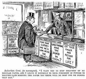 Offers Gallery: Perplexed Newsagent / 1922
