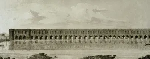 Vaulted Prints: Persia, Isfahan. The Allahverdi Khan Bridge