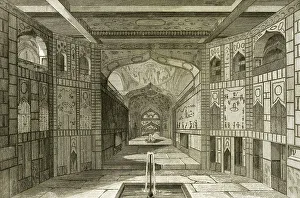 Heavens Prints: Persia, Isfahan. Interior of Hasht Behesht palace