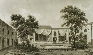 Diplomacy Prints: Persia, Tehran. Palace of the British envoy
