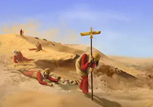 Images Dated 13th February 2020: Persian army in a desert