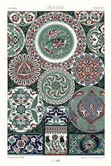 Racinet Prints: Persian art: earthenware