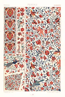 Racinet Prints: Persian art: printed linen