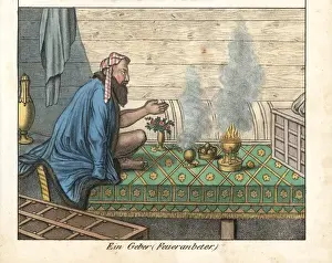 Persian fire worshipper of the Zoroastrian religion