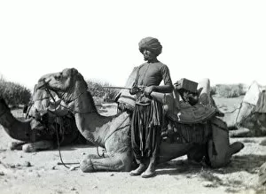 Iranian Collection: Persian guard and camels, Iran