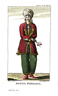 Pants Prints: Persian woman in city dress