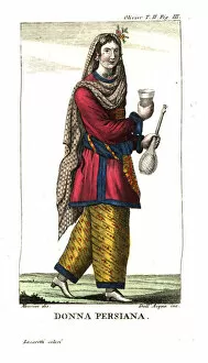 Persian woman in dance costume