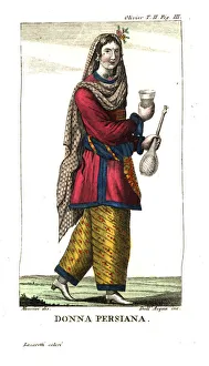 Persian woman in dance costume Persian woman in dance costume