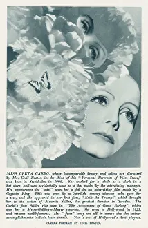 Beaton Prints: Personal Portraits of Film Stars - Camera portrait montage for The Sketch by Cecil Beaton of the Film Star