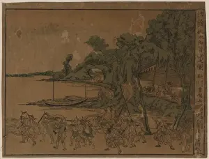Perspective print of an old tale: Momotaro