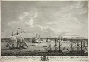Batteries Prints: Perspective view of the attacking and taking the castle