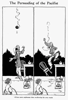The Persuading of the Pacifist, by W.Heath Robinson