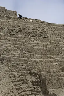 PERU. Lima. Huaca Pucllana. Huaca Pucllana Archaeological