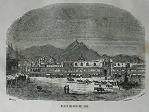 Peruvian Prints: Peru. Lima. Main Square