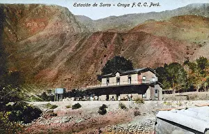 Ferro Prints: Peru - Railway Station at Surco