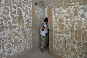 PERU. Trujillo. Huaca de la Luna. Huaca de la
