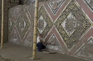 PERU. Trujillo. Huaca de la Luna. Huaca de la