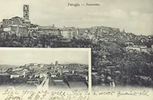 Perugia, Italy - Two panoramic views
