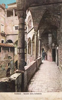 Images Dated 21st March 2011: Perugia, Umbria, Italy - Cathedral Cloisters