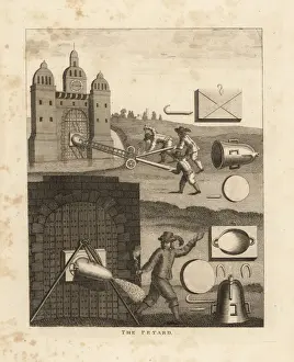 Henri Prints: The petard, a medieval explosive device