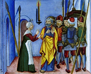 Episode Gallery: Peter, discovered by a servant, denies knowing Jesus