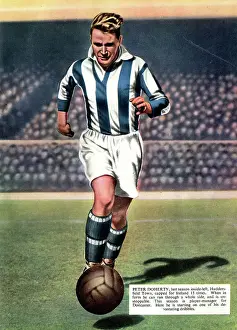 Matthews Prints: Peter Doherty, Huddersfield Town and Ireland footballer