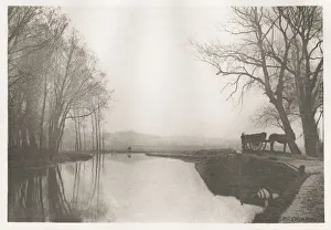 Peter Henry Emerson. River bank scene, Norfolk?