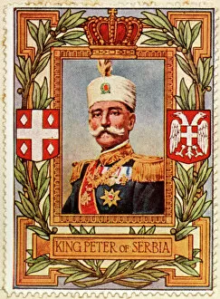 1844 Collection: Peter I King of Serbia / Stamp