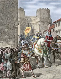 Peter IV (1319-1387), called the Ceremonious. Entry of Pedro