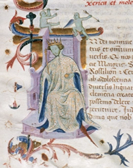 Peter IV of Aragon, the Ceremonious (1319-1387). Portrait in Peter IV of Aragon, the Ceremonious (1319-1387). Portrait in