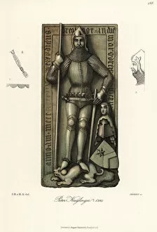 Peter Kreglinger in quilted armour, 14th century