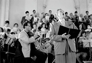 Aldeburgh Gallery: Peter Pears, Emanuel Hurwitz violin and chorus