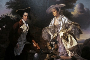 Images Dated 5th October 2014: Peter Perez Burdett and his first wife Hannah, 1765, by Jose