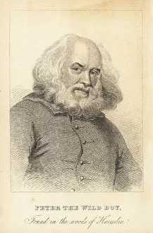 Memoirs And Anecdotes Prints: Peter the Wild Boy, famous German feral child, 18th century