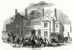 Lively Prints: Peterborough East railway station, Peterborough 1845