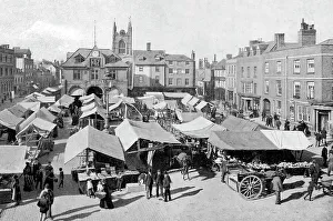 Peterborough Prints: Peterborough Market Place early 1900s